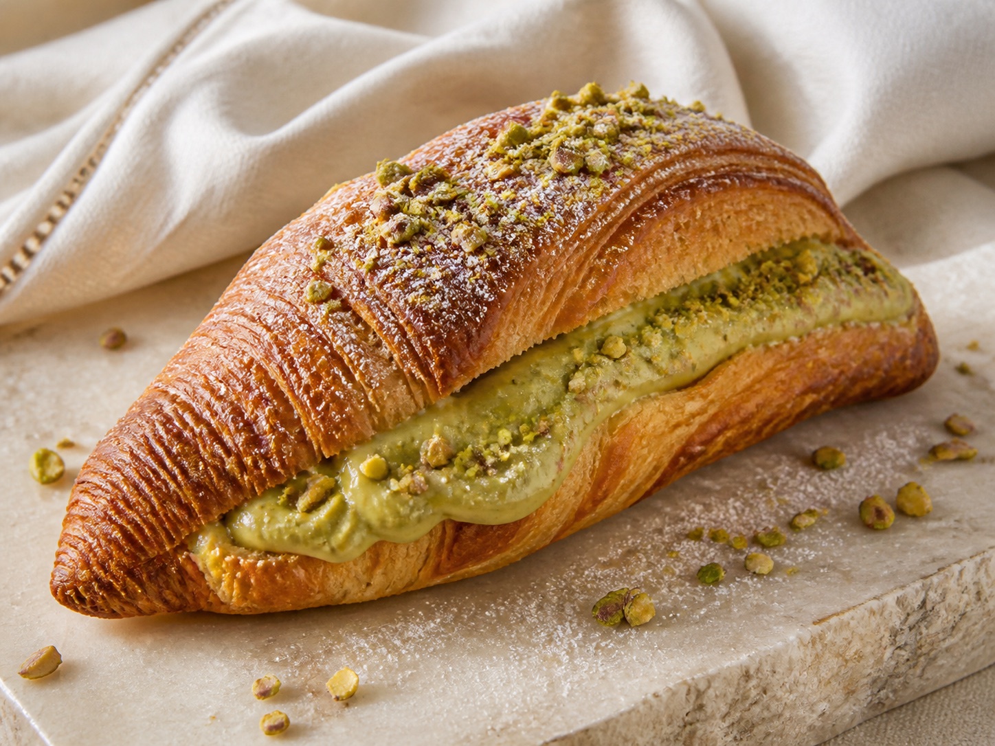 Pistachio Moon Croissant