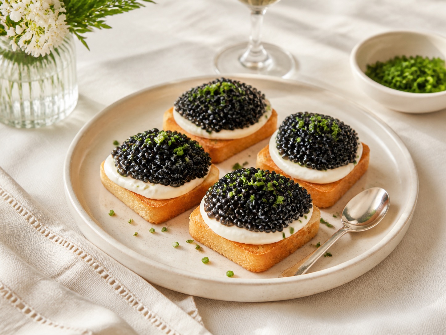 Sunday Caviar Toast